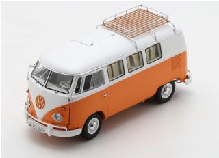 VW T1 Camper Orange/Weiß Schuco 1:18