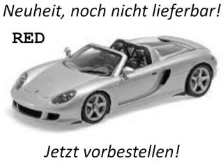 PORSCHE CARRERA GT - 2003 - RED Minichamps 1:18 Metallmodell Türen, Motorhaube und Kofferraum zu öffnen!  Availability unknown
