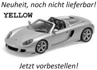 PORSCHE CARRERA GT - 2003 - YELLOW Minichamps 1:18 Metallmodell Türen, Motorhaube und Kofferraum zu öffnen!  Date de parution inconnue