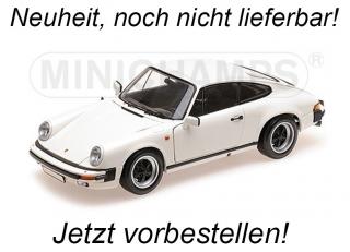 PORSCHE 911 CARRERA COUPE 3.2 – 1983 – WHITE Minichamps 1:18 <br> Liefertermin nicht bekannt