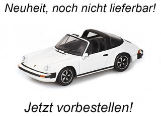 PORSCHE 911 CARRERA TARGA - 1983 - WHITE Minichamps 1:18 Metallmodell mit öffnenden Türen