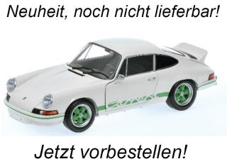 PORSCHE 911 CARRERA RS - 1972 - WHITE Minichamps 1:18 Metallmodell mit zu öffnenden Türen und Haube(n)