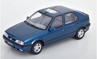 Renault 19, 1994 laguna blue metallic Triple 9 1:18 (Türen, Motorhaube... nicht zu öffnen!)