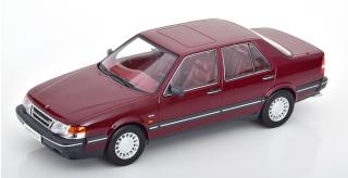 Saab 9000 CD Turbo, 1990 dark red Triple9 1:18 (Türen, Motorhaube... nicht zu öffnen!)