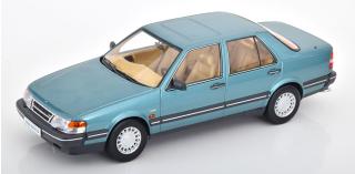 Saab 9000 CD Turbo,1990 green metallic Triple9 1:18 (Türen, Motorhaube... nicht zu öffnen!)