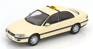 Opel Omega B 1996  *German Taxi*, ivory Triple 9 1:18 (Türen, Motorhaube... nicht zu öffnen!)