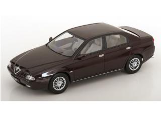 Alfa Romeo 166 1999 dunkelrot-metallic Triple 9 1:18 (Türen, Motorhaube... nicht zu öffnen!)