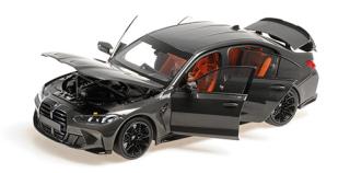 BMW M3 - 2024 - GREY METALLIC Minichamps 1:18 Metallmodell mit zu öffnenden Hauben und Türen!  Disponible à partir de début janvier 2026