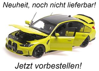 BMW M3 - 2024 - YELLOW Minichamps 1:18 Metallmodell mit zu öffnenden Hauben und Türen!  Date de parution inconnue