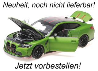 BMW M4 CSL - 2022 - MATT GREEN METALLIC Minichamps 1:18 Metallmodell mit zu öffnenden Türen und Haube(n)  Liefertermin nicht bekannt