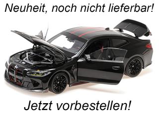 BMW M4 CSL – 2023 – BLACK Minichamps 1:18 Metallmodell mit zu öffnenden Türen und Haube(n)  Availability unknown