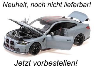 BMW M4 CSL - 2022 - MATT BLUE Minichamps 1:18 Metallmodell mit zu öffnenden Türen und Haube(n)  Availability unknown