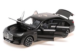 BMW i7 M70 (G70) - 2024 - GREY METALLIC Minichamps 1:18 Metallmodell mit zu öffnenden Hauben und Türen!