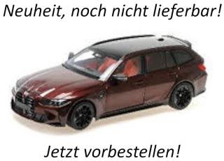BMW M3 TOURING - 2024 - AVENTURINE RED W BLACK WHEELS AND TARTUFO INTERIOR Minichamps 1:18 Metallmodell Türen, Motorhaube und Kofferraum zu öffnen!  Liefertermin nicht bekannt