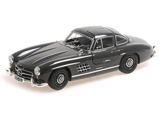 MERCEDES-BENZ 300 SL (W198) - 1955 - DARK GREY Minichamps 1:18 Metallmodell (Türen zu öffnen!)