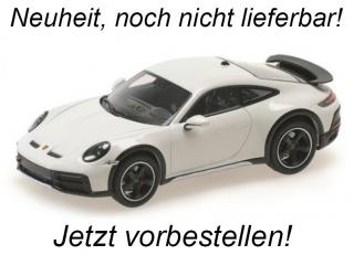 PORSCHE 911 DAKAR - 2022 - WHITE Minichamps 1:18 Metallmodell mit zu öffnenden Türen und Haube(n) <br> Date de parution inconnue