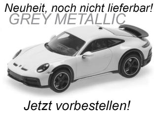 PORSCHE 911 DAKAR - 2022 - GREY METALLIC Minichamps 1:18 Metallmodell mit zu öffnenden Türen und Haube(n) <br> Date de parution inconnue