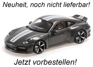 PORSCHE 911 (992) SPORT CLASSIC – 2022 – GREY METALLIC Minichamps 1:18 Metallmodell <br> Availability unknown (not before June 2024)