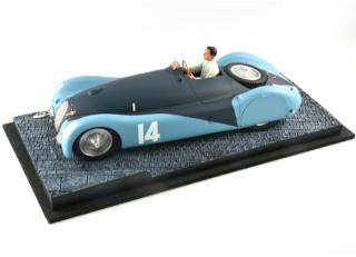 BUGATTI T57S 45 \"Bugatti Tank\" N°14 - GP ACF 1937 Le Mans Miniatures 1:18