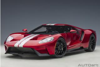 Ford GT 2017 (liquid red/silver stripes) (composite model/full openings) Preis nicht bekannt AUTOart 1:12  Lieferbar ab Ende Januar 2026