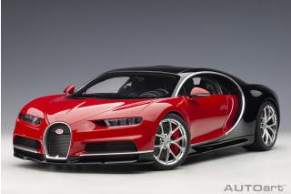 Bugatti Chiron 2017 (italian red/nocturne black) (composite model/full openings) AUTOart 1:12  Lieferbar ab Ende Januar 2026