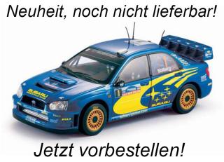 Subaru Impreza WRC 2004 P.Solberg/P.Mills Winner Rally New Zealand, blue/yellow SunStar Metallmodell 1:18<br> Availability unknown (not before Q2 2025)