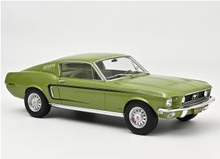 Ford Mustang Fastback GT 1968 - Light Green Metallic Norev 1:12 Metallmodell (Türen/Hauben nicht zu öffnen!)