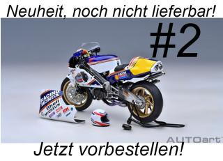 HONDA NSR500 1989 WGP500 W. GARDNER #2 (with racing logo) AUTOart 1:12 <br> Liefertermin nicht bekannt (nicht vor 1. Quartal 2025)