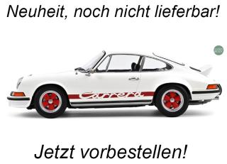 Porsche 911 Carrera RS 2.7 1973 Grand-Prix-White & Red  Norev 1:12 Metallmodell (Türen/Hauben nicht zu öffnen!)