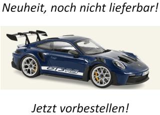 Porsche 911 GT3 RS w/Weissach Pack 2022 Darkseablue  Norev 1:12 Metallmodell (Türen/Hauben nicht zu öffnen!)  Liefertermin nicht bekannt (nicht vor 2. Quartal 2027)