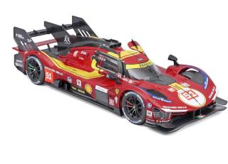 Ferrari 499P LMH #51 LeMans 25h 2025 Fahrer: Alessandro Pier Guidi, James Calado und Antonio Giovinazzi Burago 1:24