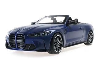 BMW M4 CABRIOLET - 2020 - MATT BLUE METALLIC Minichamps 1:18 Metallmodell, Türen, Motorhaube... nicht zu öffnen