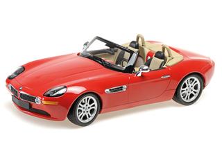 BMW Z8 ROADSTER - 2000 - RED Minichamps 1:18 Metallmodell, Türen, Motorhaube... nicht zu öffnen