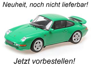 PORSCHE 911 RS (993) - 1994 - GREEN Minichamps 1:18 Metallmodell, Türen, Motorhaube... nicht zu öffnen  Date de parution inconnue