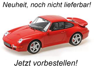 PORSCHE 911 (993) TURBO - 1995 - RED Minichamps 1:18 Metallmodell, Türen, Motorhaube... nicht zu öffnen  Date de parution inconnue