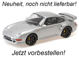 PORSCHE 911 (993) TURBO S - 1997 - SILVER Minichamps 1:18 Metallmodell, Türen, Motorhaube... nicht zu öffnen  Availability unknown