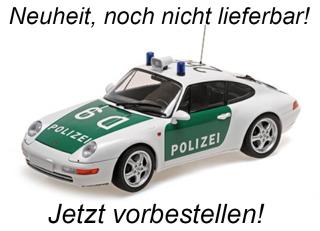 PORSCHE 911 (993) - 1993 - POLIZEI Minichamps 1:18 Metallmodell, Türen, Motorhaube... nicht zu öffnen  Availability unknown