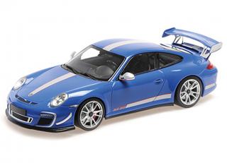 PORSCHE 911 GT3 RS 4.0 - 2011 - BLUE Minichamps 1:18 Metallmodell, Türen, Motorhaube... nicht zu öffnen