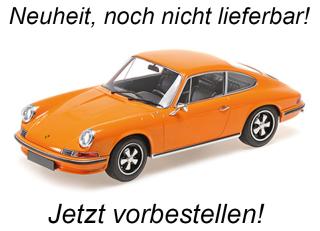 PORSCHE 911 - 1972 - ORANGE Minichamps 1:18 Metallmodell, Türen, Motorhaube... nicht zu öffnen  Date de parution inconnue