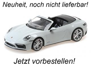 PORSCHE 911 CARRERA 4 GTS CABRIOLET - 2020 - GREY Minichamps 1:18 Metallmodell, Türen, Motorhaube... nicht zu öffnen  Liefertermin nicht bekannt