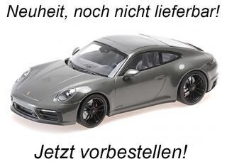PORSCHE 911 CARRERA 4 GTS - 2020 - GREEN METALLIC Minichamps 1:18 Metallmodell, Türen, Motorhaube... nicht zu öffnen <br> Date de parution inconnue