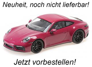 PORSCHE 911 CARRERA 4 GTS - 2020 - RUBYSTAR Minichamps 1:18 Metallmodell, Türen, Motorhaube... nicht zu öffnen  Date de parution inconnue