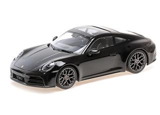 PORSCHE 911 (992.2) CARRERA COUPE - 2024 - BLACK METALLIC Minichamps 1:18 Metallmodell, Türen, Motorhaube... nicht zu öffnen