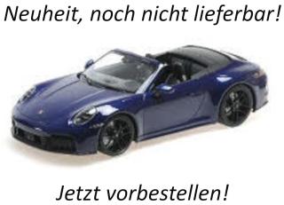 PORSCHE 911 (992.2) CARRERA GTS CABRIOLET - 2025 - BLUE METALLIC Minichamps 1:18 Metallmodell (Türen, Motorhaube... nicht zu öffnen!)  Liefertermin nicht bekannt