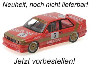 BMW M3 - SCHNITZER-BMW - ROBERTO RAVAGLIA - WINNER MACAU GUIA RACE 1987 Minichamps 1:18 Metallmodell, Türen, Motorhaube... nicht zu öffnen  Available from early April 2024