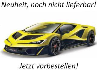 Lamborghini Fenomeno gelb Burago 1:18 Metallmodell