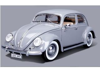 Volkswagen Käfer (1955) grau Burago 1:18 Metallmodell