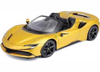 Ferrari SF90 Spider gelb Burago Race&Play 1:18 Metallmodell