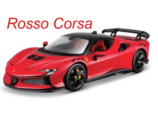 Ferrari SF90 XX Stradale Rosso Corsa Burago RACE & PLAY 1:18 Metallmodell