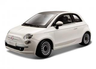 Fiat 500 (2007) weiß Burago 1:24
